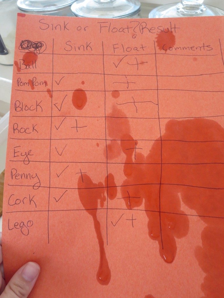 Sink or Float: Our Very First Science Experiment for Preschoolers