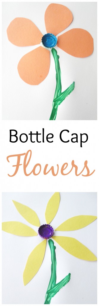 Bottle Cap Flowers Craft