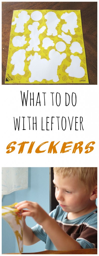 What to do with leftover stickers fine motor learning