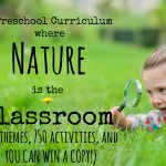 A Homeschool Preschool Curriculum where Nature is the Classroom