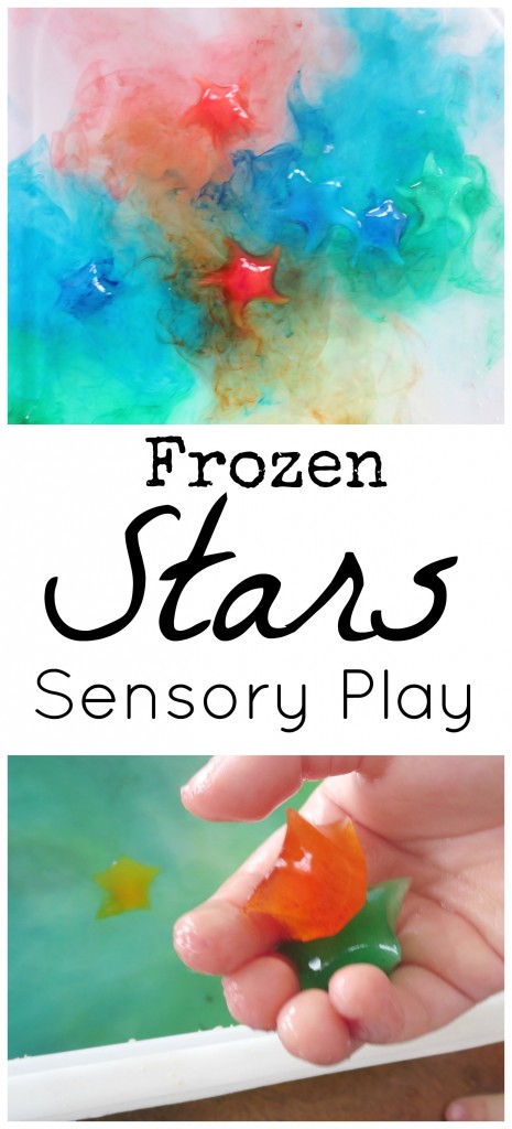 frozen stars sensory play