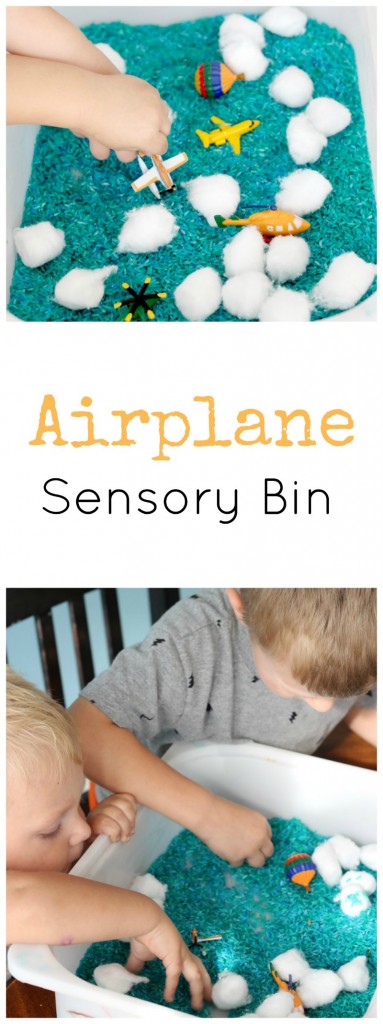 Airplane Sensory Bin